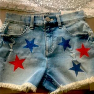 Justice high waist Jean shirts soft and stretchy